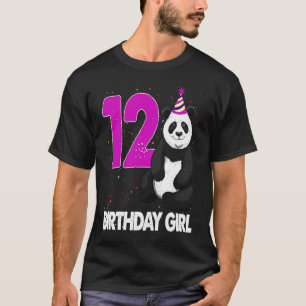 Garota Bonita de Aniversário 12 Camisetas de Urso 
