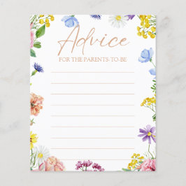 Garota Chá de fraldas doce como Bee Advice Card