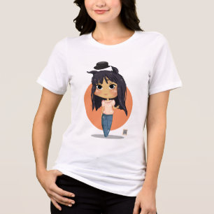 Garota Chibi com Cabelo de Orelha de Gato