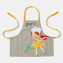 Garota com cabelo vermelho, Apron