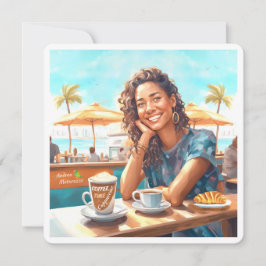 Garota com café
