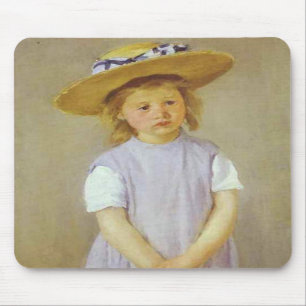 Garota com chapéu de palha, Mary Cassatt Mousepad