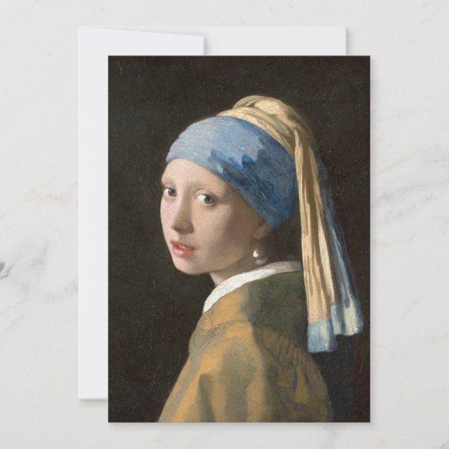Garota com pérolas | Johannes Vermeer (Frente)