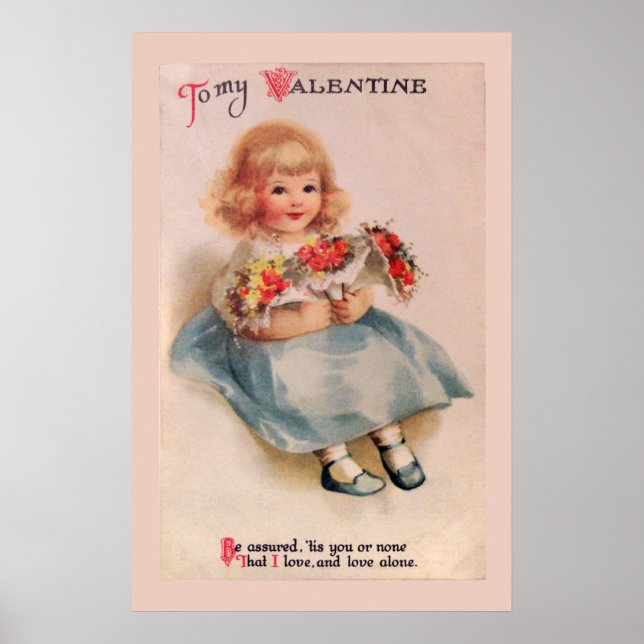 Garota com Poster de Flores (Frente)