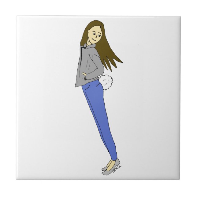 garota com rabo de coelho (Frente)