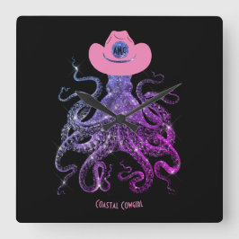 Garota Costeira Relógio de Parede de Monograma Ros