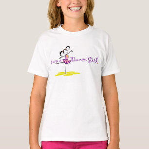 Garota Dançante - Camiseta Brilhante e Brilhante