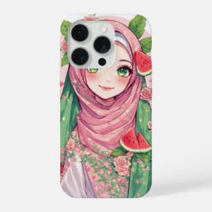 Garota de Anime com Melancia – Capinha de iPhone 1