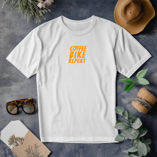 Garota de bicicleta retrô Ironia laranja