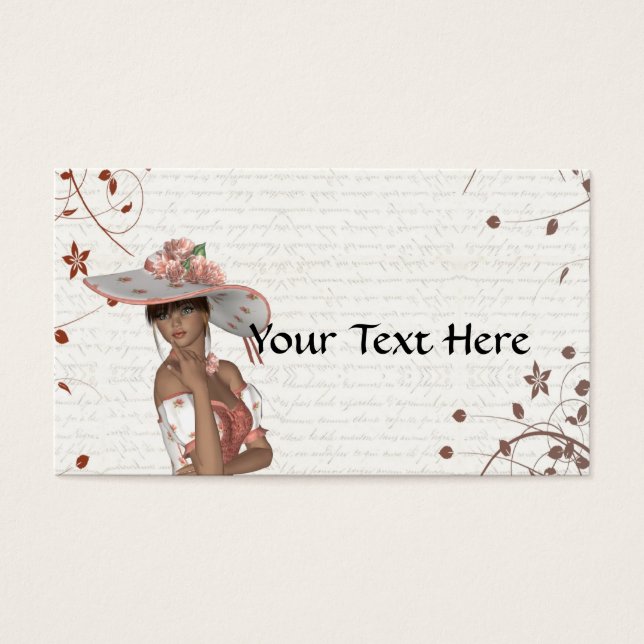 Garota de chapéu de verão (Frente)