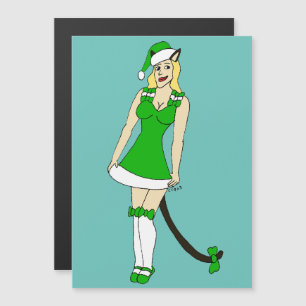 Garota de Natal Verde