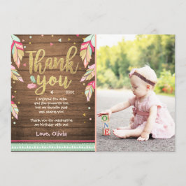 Garota de ouro rosa de Cartões de agradecimentos s