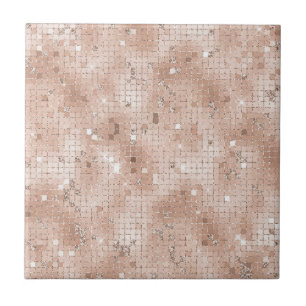 Garota Dusty Rosa Pink Padrão Glam Bling Chic