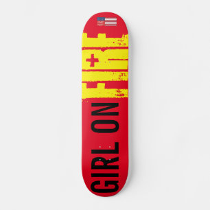 GAROTA EM CHAMAS Skateboard
