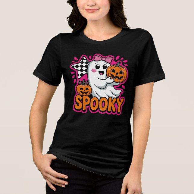Garota Fantasma Fantasma Fantasma Spookie Pumpkin  (Frente)