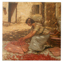 Garota Fazendo Cerejas na Provença (França)