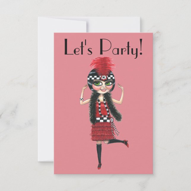 Garota Flapper Dançando Aos Vinte Anos (Frente)