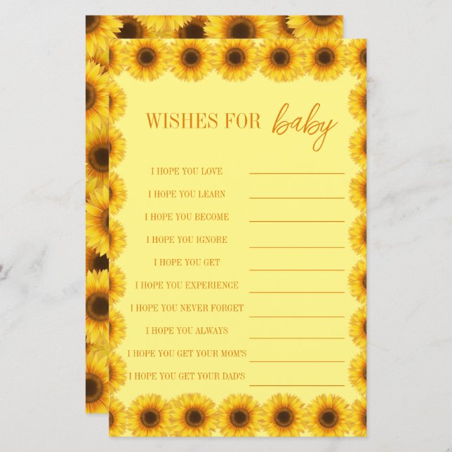 Garota Floral de Girassol Primeiro Aniversário (Frente/Verso)