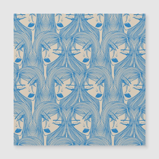 Garota glamourosa: padrão na moda sem problemas. (Frente)