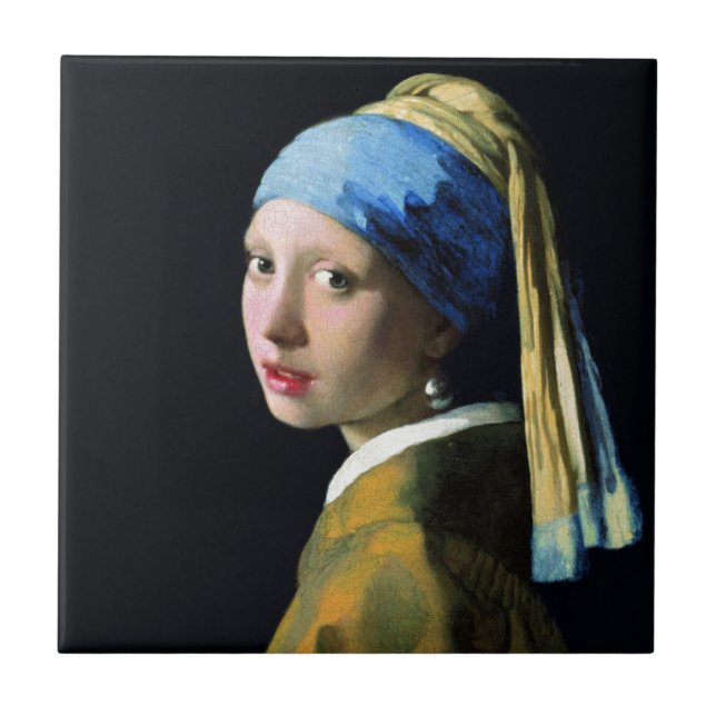Garota Jan Vermeer Com Arte Barroca De Pérola (Frente)