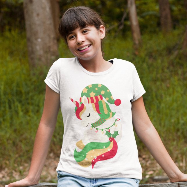 Garota Mágica do Unicórnio Bonita de Natal (Criador carregado)