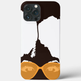 Garota marrom com afro com óculos escuros Dourados