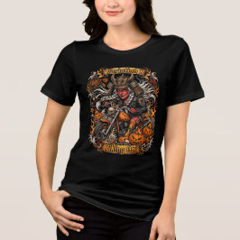 Garota Motoqueira Viking Oni Halloween, Moto Samur