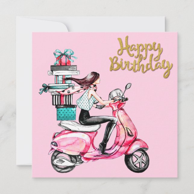 Garota no Patinete presente (Frente)