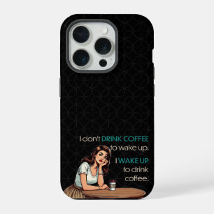 Garota Pin-up—Eu acordo para beber café