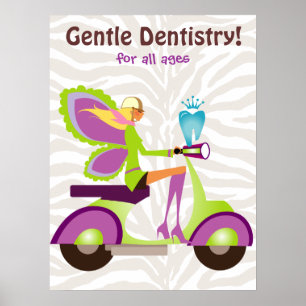 Garota Poster de Patinete de Fada Dentista Gota 2