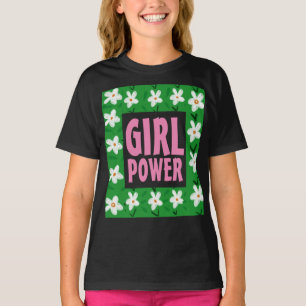 GAROTA POWER ART SHIRTS WOMENTS GAROTAS CAMISETAS 