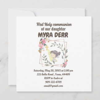 Garota rezando para jesus cruzar a primeira comunh