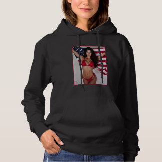 Garota Sensual em Camiseta para Homens - Bandeira