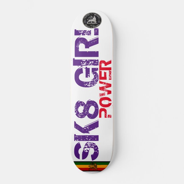 GAROTA SK8 PODER Skateboard (Frente)
