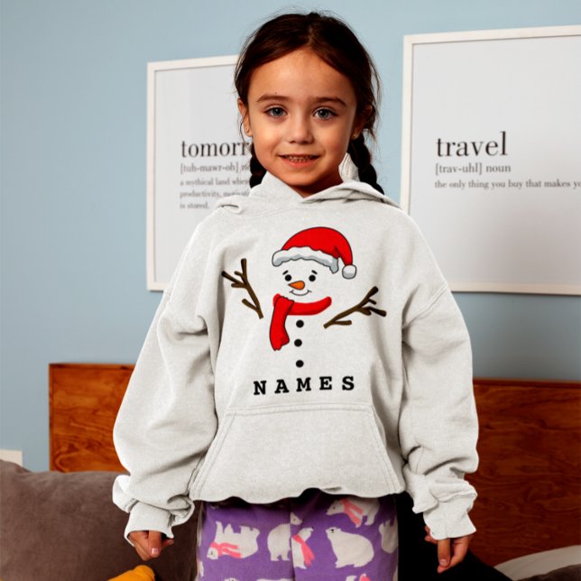 Garota Snowman Engraçado de Natal Personalizada (Criador carregado)