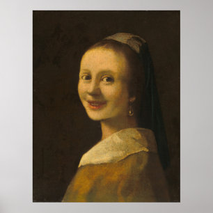 Garota sorridente - Poster de arte fina de Johanne