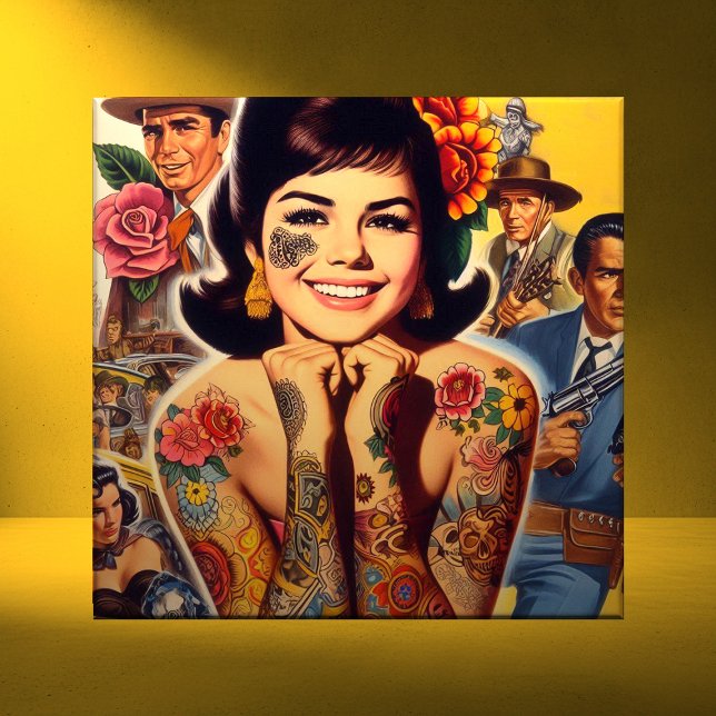 Garota Tatuada ao Estilo Antigo (Criador carregado)
