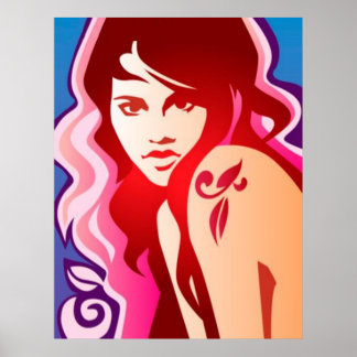 Garota Tatuada - Poster