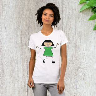 Garota Vestida Verde Mulher Vestida Camisa