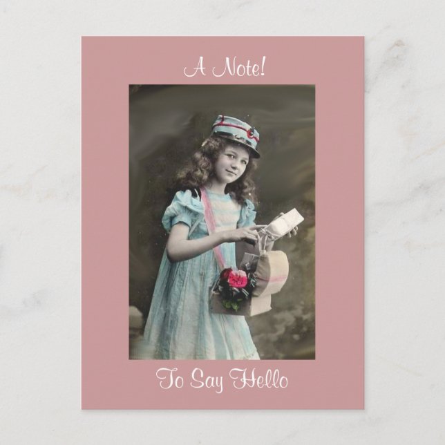 Garota Vitoriana Toda Vestida! Cartão Postal (Frente)