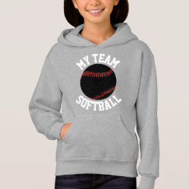 Garotas Black & White Fastpitball Sweatshirt