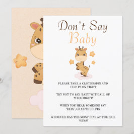 Garotas bonitas estrelas não dizem cartões de bebê