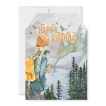 Garotas da rua aventuram cartão de aniversário