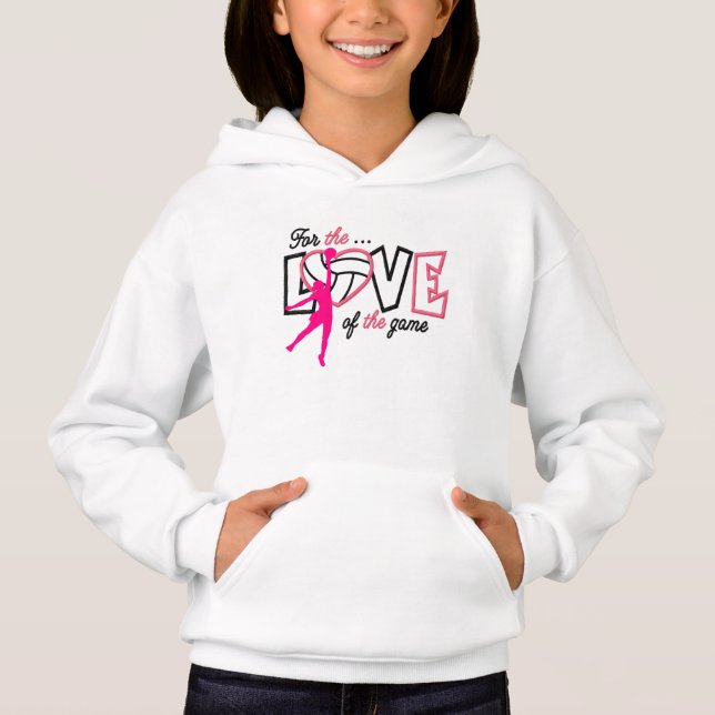 GAROTAS DE Voleibol PINK HOODIE (Frente)