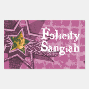 Garotas do sexo feminino nomeadas adesivo de etiqu