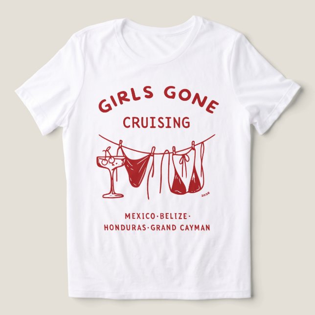 Garotas em Cruzeiro (Design frontal)
