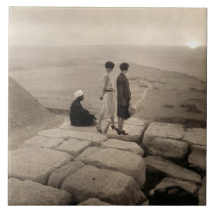 Garotas Flapper ao nascer do sol Pirâmide de Quéop