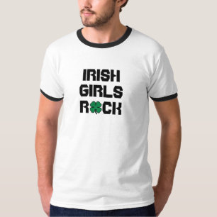 GAROTAS IRLANDESAS ROCK - CAMISA T DE LONGA DURAÇÃ