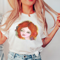 Garotas Pássaros Vintage Fairy Tale Olha Artsy Whi