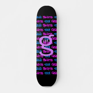 Garotas Skates Também! - Painéis negros - (rosa e 